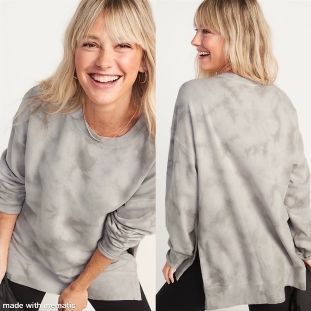M Old Navy Tie Dye Tunic Sweatshirt